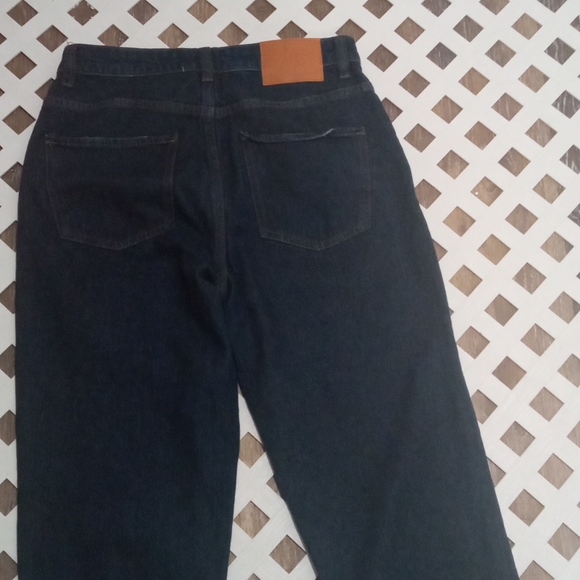 Zara Denim Dark Blue High Rise Mom Jeans - Picture 7 of 7